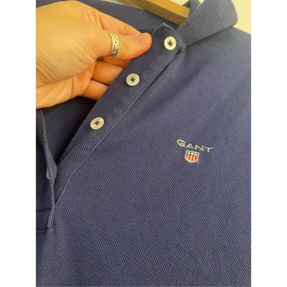 Gant Women's Original Pique Hort Leeve Dress, Size Large MSRP $150 - Picture 2 of 13